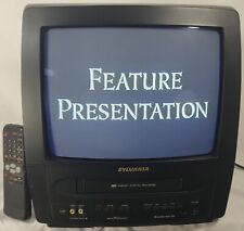 Sylvania SSC132 13" TV FM VCR VHS player combo 4 cabeças jogos retrô totalmente testado, usado comprar usado  Enviando para Brazil