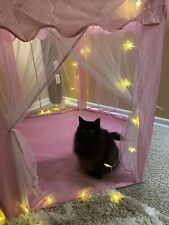 Used, Orian Toys Princess Castle Tent Playhouse w/LED Star Lights Indoor Pink NIB for sale  Shipping to South Africa