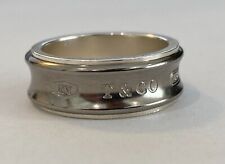 Tiffany & Co. Silver 925 & Titanium Ring Band NY 1837 Collection Mens Size 8.75 for sale  Pompano Beach