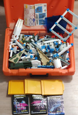 Incomplete Fisher Price Construx Parts Lot Orange Case Military Space Bridge 80s, used for sale  Shipping to South Africa