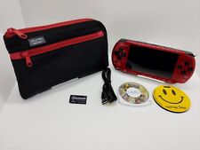 Sistema Sony PSP 3000 negro/rojo radiante con cargador [Regin Free] Playstation segunda mano  Embacar hacia Argentina