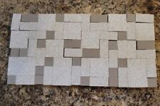 Used, Lot of 66 Vintage Tile Mosaic Pieces Porcelain Tiles Speckled Gray Crafts  for sale  Shipping to South Africa