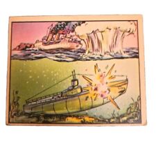 Used, Gum Inc. 1938 Horrors of War Trading Card 90 Depth Bomb Sinking Pirate Submarine for sale  Shipping to South Africa