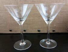 Etched design martini for sale  Shipping to Ireland