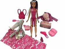 Barbie Skipper Brunette Purple Streak Hair  2010 body Boombox Beach Accessories for sale  Shipping to South Africa