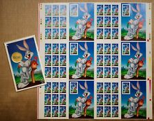 Folha de imprensa sem cortes de selos Bugs Bunny 1997 #3137 mais cartões postais bônus comprar usado  Enviando para Brazil