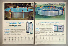 Million-Air Family Pool 4-Page PRINT AD - 1965 ~~ U.S. Fiber & Plastics Pools segunda mano  Embacar hacia Argentina