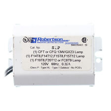 Usado, LASTRE FLUORESCENTE COMPACTO ROBERTSON S1P, 1 LÁMPARA, 13W CFT CFQ, 120V segunda mano  Embacar hacia Argentina