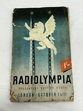 Radiolympia 1947 catalogue for sale  BARROW-IN-FURNESS