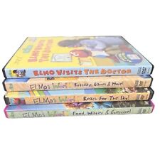 DVD de Elmo's World Plaza Sésamo Lote de 4 juegos de cumpleaños de ejercicio médico para niños segunda mano  Embacar hacia Argentina