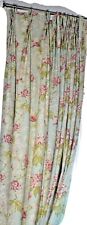 Curtains green floral for sale  LYTHAM ST. ANNES