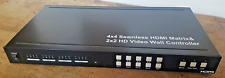 Interruptor sem costura matriz HDMI 4x4 1080P 2x2 modo de parede de vídeo RJ45 RS232 com controle remoto, usado comprar usado  Enviando para Brazil