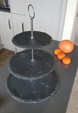 3 tier glass cake stand for sale  DORKING