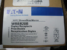 10 receptáculos duplex Eaton WRBR20B 20A 125vac 2P resistentes às intempéries lote de 10, usado comprar usado  Enviando para Brazil