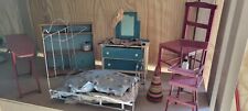 antiguos muebles de muñeca de 1920, cama, tocador, cocina, juguete, tabla de planchar, más segunda mano  Embacar hacia Argentina