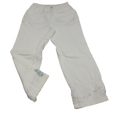 Lafei Nier Crop Jeans Small Size EUR 27 Białe Casual Haftowane spodnie z kieszeniami na sprzedaż  Wysyłka do Poland