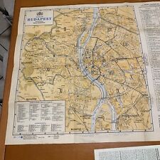 Budapest ungheria map usato  Torre Canavese