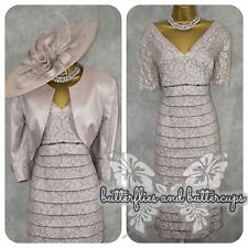 ISPIRATO Size 18 Dress and Jacket Hatinator Mother of the Bride Outfit Occasion for sale  Shipping to South Africa