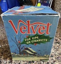 Caja de tabaco de terciopelo para lata vacía Navidad caja de cartón pipa cigarrillo vintage segunda mano  Embacar hacia Argentina