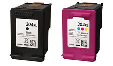 BLACK & COLOUR INK CARTRIDGE REFILLED COMPATIBLE WITH HP 304XL HP 304 XL VERSION for sale  Shipping to South Africa