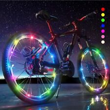 Usado, Pacote com 2 luzes de LED para roda de bicicleta 7 cores à prova d'água luz de pneu de raio de bicicleta Srip comprar usado  Enviando para Brazil