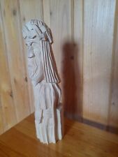 Używany, rzeźba drewniana rękodzieło 24cm nowa stan surowy sztuka współczesna tradycyjna na sprzedaż  PL