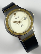 Relógio de pulso feminino Hublot ouro amarelo 18K e aço inoxidável quartzo corridas comprar usado  Enviando para Brazil