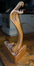 Arte de réptil vintage esculpida à mão em madeira “Cobra” cobra ESCULTURA comprar usado  Enviando para Brazil