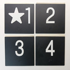 Conjunto de placas de batente de porta de elevador com braille, piso elevado # estrela 1, 2, 3, 4 comprar usado  Enviando para Brazil