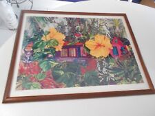 Blooming hibiscus framed for sale  Boca Raton