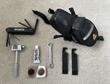 Bolsa de selim Topeak pequena bicicleta sob o assento + kit de ferramentas de reparo de sobrevivência comprar usado  Enviando para Brazil