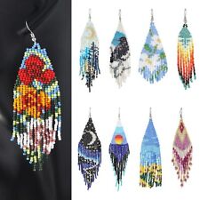Bohemian beads earrings d'occasion  Expédié en Belgium