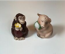 Usado, Shakers de sal e pimenta vintage para porcos e macacos, kitsch, Japão comprar usado  Enviando para Brazil