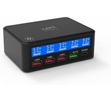 iLepo USB Charging Station with LCD display for Multiple Devices 65W Hub USB C  for sale  Shipping to South Africa