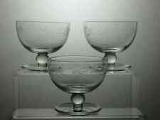 Etched lead crystal for sale  WIGSTON