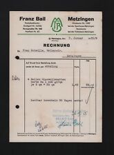 Metzingen rechnung 1955 gebraucht kaufen  Leipzig