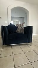 blue chair velvet sofa for sale  North Hollywood