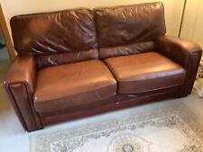 Leather settee recliner for sale  EVESHAM