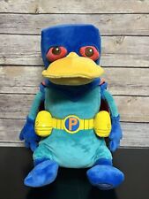 Peluche grande de 15" Perry el ornitorrinco superhéroe tienda de Disney Phineas y Ferb segunda mano  Embacar hacia Argentina