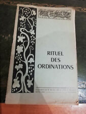 Rituel ordinations moisson d'occasion  Brionne
