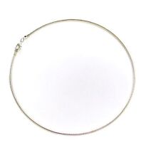 Omega Wire Necklace Silver THICK Collar Choker Necklace 17" Woman Classic for sale  Shipping to South Africa
