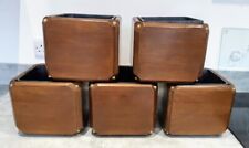 5 x Wooden Indoor Plant Holders with Inserts, used for sale  Shipping to South Africa