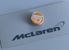Used, McLaren 50th Anniversary lapel badge 2013. for sale  Shipping to South Africa