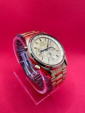 Vintage Seiko 7A28-7029 Relógio Masculino Cronógrafo Quartzo Tom Dourado James Bond comprar usado  Enviando para Brazil