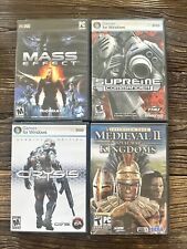 Lote de jogos de PC X4 Mass Effect Crysis Supreme Commander Medieval 2 validade na caixa frete grátis comprar usado  Enviando para Brazil