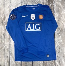 Camiseta deportiva de Ronaldo de manga larga del Manchester United 2008/2009 talla XL segunda mano  Embacar hacia Argentina