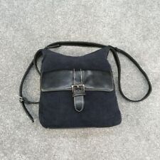 Black suede handbag for sale  LEICESTER