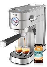 Máquina de café expresso Gevi 20Bar máquina de cappuccino latte com espumador de leite, usado comprar usado  Enviando para Brazil