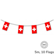 Flag swiss bunting for sale  Shipping to Ireland