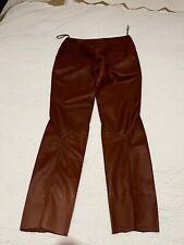 Pantalon cuir marron d'occasion  Cavalaire-sur-Mer